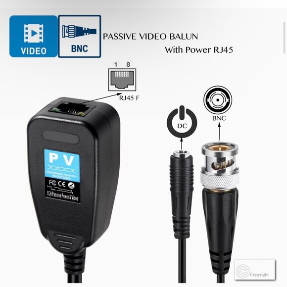 HD-CVI  TVI AHD video balun Wire Conection Transmitter Bundle 9 Sets - Picture 7 of 13